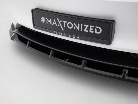 Maxton Design Front Splitter V.2 Tesla Model 3 Performance Mk1 Facelift - TE-MODEL3-1F-PFC-FD2G - Image 4