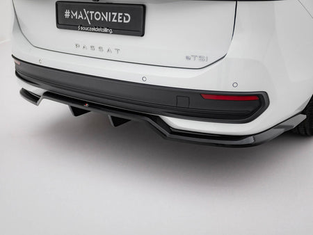 Maxton Design Rear Splitter (Vertical Bars) Volkswagen Passat B9 - VW-PA-B9-RD1G+RD2G - Image 3