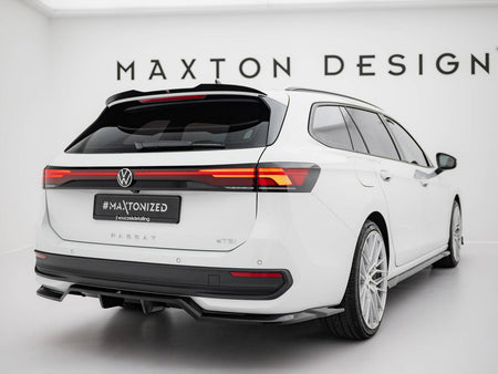 Maxton Design Rear Splitter (Vertical Bars) Volkswagen Passat B9 - VW-PA-B9-RD1G+RD2G - Image 2
