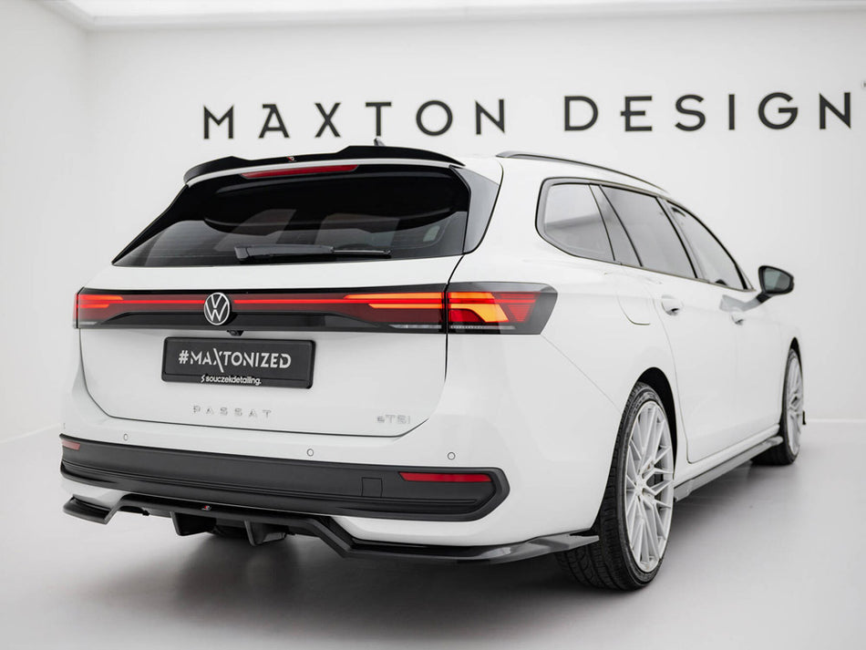 Maxton Design Rear Splitter (Vertical Bars) Volkswagen Passat B9 - VW-PA-B9-RD1G+RD2G - Image 2
