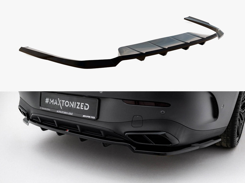 Maxton Design Rear Splitter (Vertical Bars) Mercedes-Benz CLE AMG-Line C236 - ME-CLE-236-AMGLINE-RD1G+RD2G - Image 1