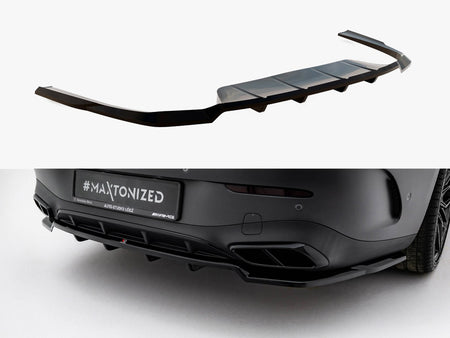 Maxton Design Rear Splitter (Vertical Bars) Mercedes-Benz CLE AMG-Line C236 - ME-CLE-236-AMGLINE-RD1G+RD2G - Image 1