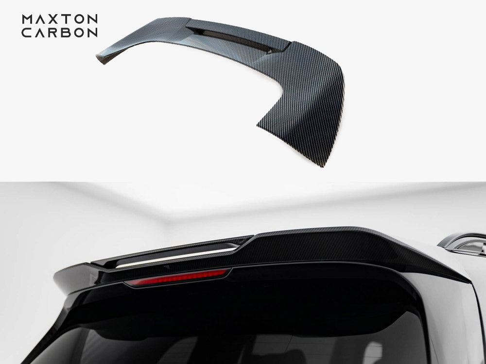 Maxton Design Carbon Fiber Tailgate Spoiler BMW X7 M-Pack G07 Facelift - CF-BM-X7-07F-MPACK-H1+H1R-245-P - Image 1