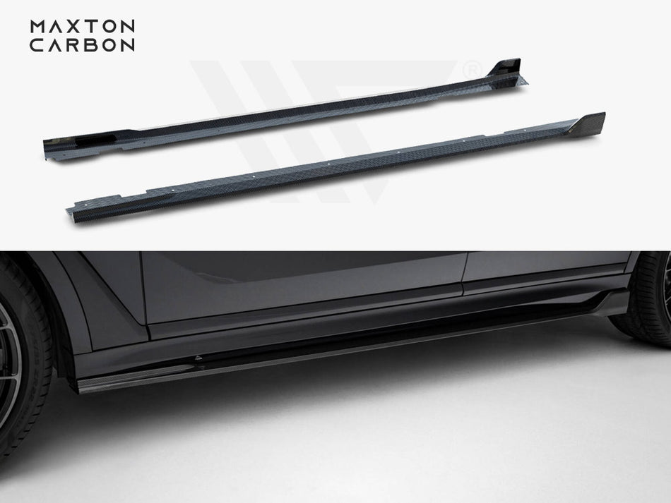 MAXTON DESIGN Carbon Fiber Side Skirts BMW X7 M-Pack G07 Facelift