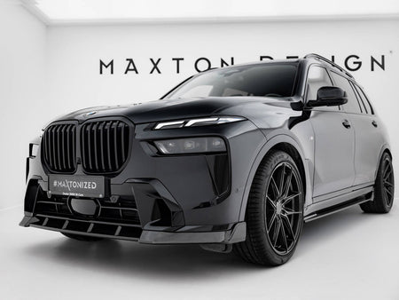 Maxton Design Carbon Fiber Front Splitter BMW X7 M-Pack G07 Facelift - CF-BM-X7-07F-MPACK-FD1-245-P - Image 2