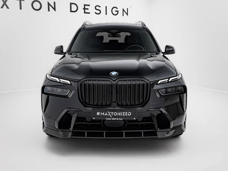 Maxton Design Carbon Fiber Front Splitter BMW X7 M-Pack G07 Facelift - CF-BM-X7-07F-MPACK-FD1-245-P - Image 3