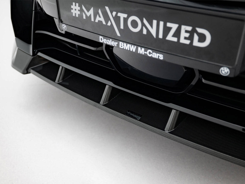 Maxton Design Carbon Fiber Front Splitter BMW X7 M-Pack G07 Facelift - CF-BM-X7-07F-MPACK-FD1-245-P - Image 4