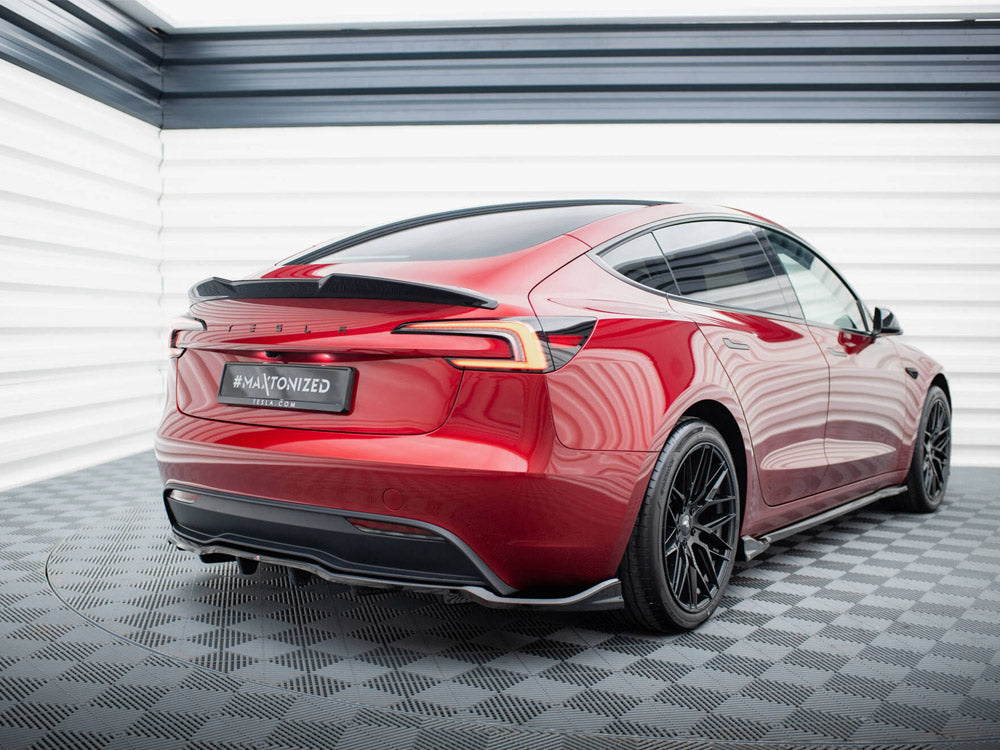 Maxton Design Rear Splitter (Vertical Bars) V.2 Tesla Model 3 FL Project Highland - TE-MODEL3-1F-RD2G+RD3G - Image 2