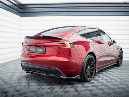 Maxton Design Rear Splitter (Vertical Bars) V.2 Tesla Model 3 FL Project Highland - TE-MODEL3-1F-RD2G+RD3G - Image 2