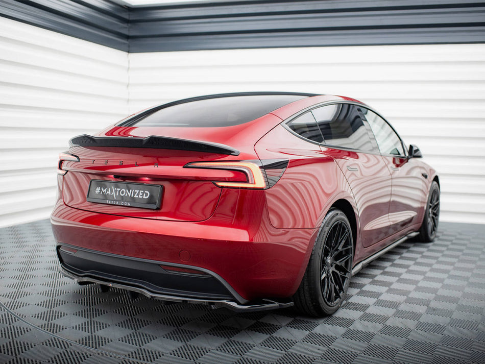 Maxton Design Rear Splitter (Vertical Bars) V.1 Tesla Model 3 FL Project Highland - TE-MODEL3-1F-RD1G+RD3G - Image 2