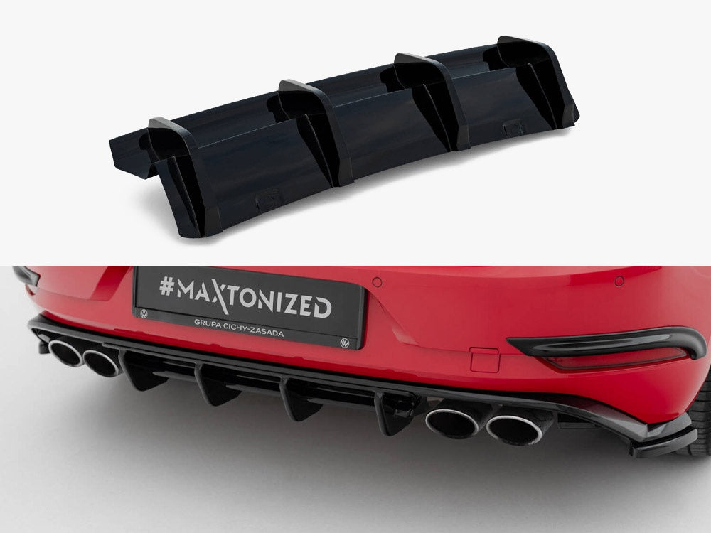 Maxton Design Rear Valance Volkswagen Golf R Hatchback Mk7 Facelift - VW-GO-7F-R-RS1G - Image 1