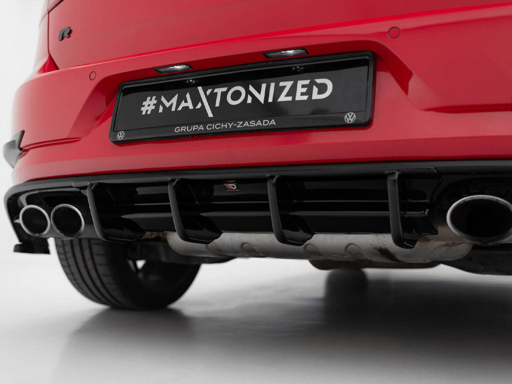 Maxton Design Rear Valance Volkswagen Golf R Hatchback Mk7 Facelift - VW-GO-7F-R-RS1G - Image 6