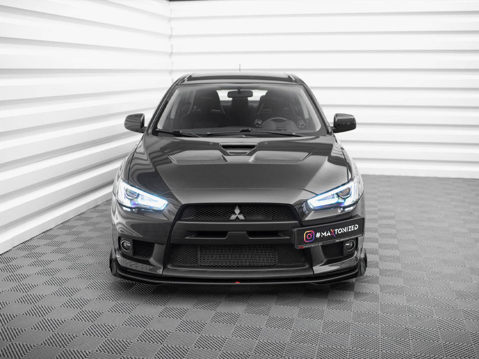 Maxton Design Front Flaps Mitsubishi Lancer EVO X - MILA10EVOCNC-FSF1G - Image 2