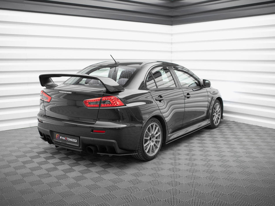 Maxton Design Street Pro Rear Side Splitters Mitsubishi Lancer EVO X - MILA10EVOCNC-RSD1B - Image 2