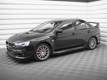 Street PRO Side Skirts Diffusers + Flaps Mitsubishi Lancer EVO X