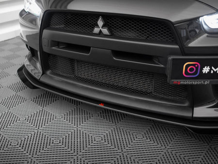Maxton Design Street PRO Front Splitter V.1 + Flaps Mitsubishi Lancer EVO X - MILA10EVOCNC-FD4B+FSF1G - Image 4