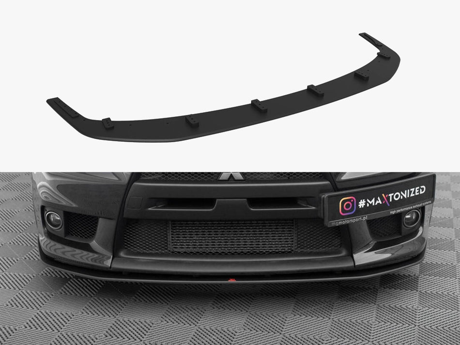 Maxton Design Street PRO Front Splitter Mitsubishi Lancer EVO X - MILA10EVOCNC-FD4B - Image 1