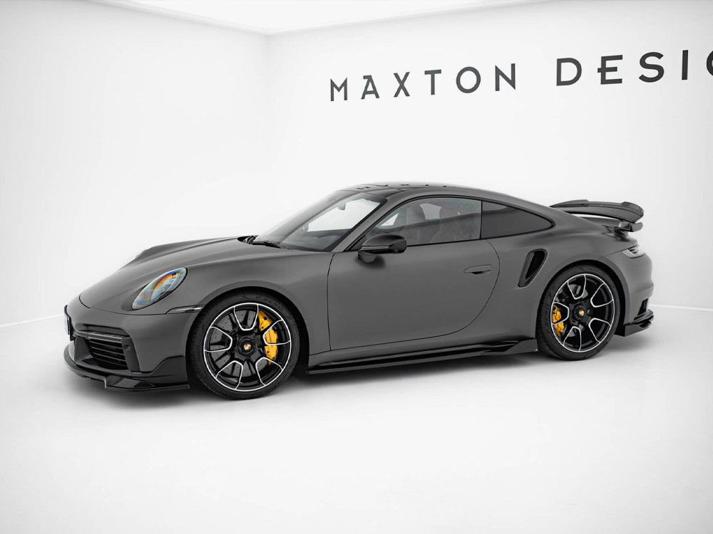 Maxton Design Side Skirts Diffusers Porsche 911 Turbo S Sport Package 992 - PO-911-992-TURBO-S-SD1G - Image 2