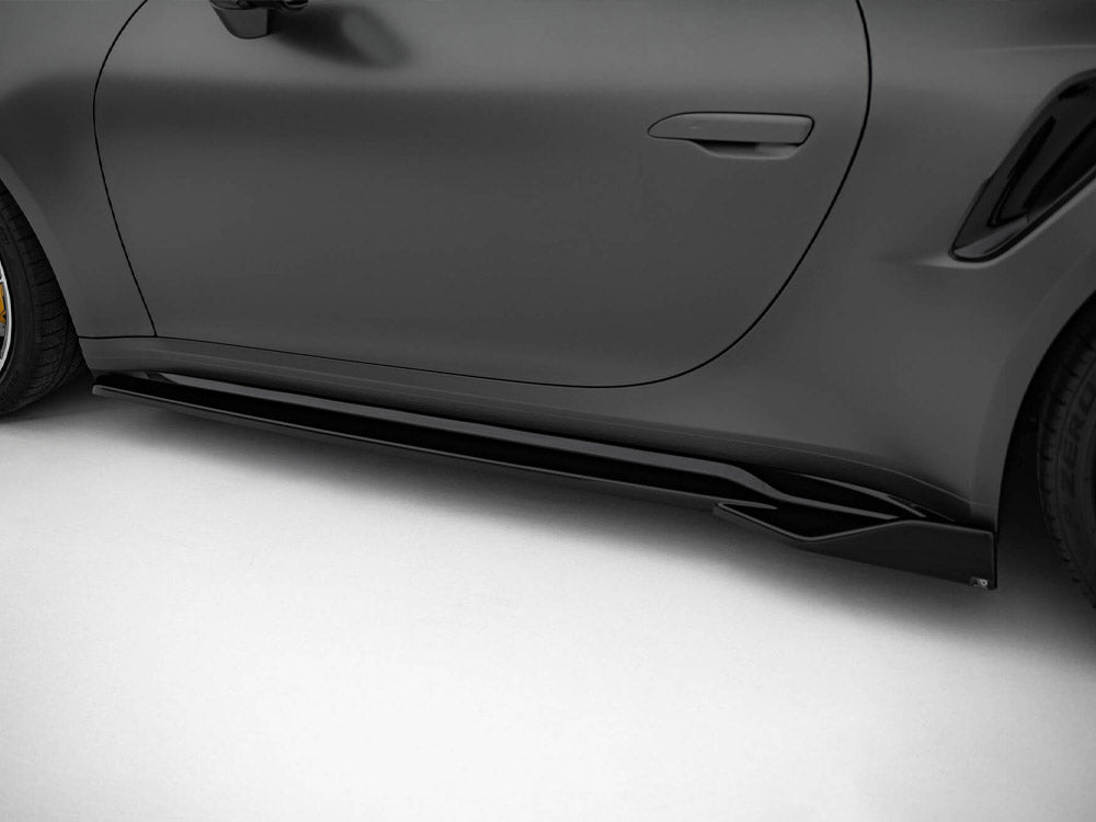 Maxton Design Side Skirts Diffusers Porsche 911 Turbo S Sport Package 992 - PO-911-992-TURBO-S-SD1G - Image 4