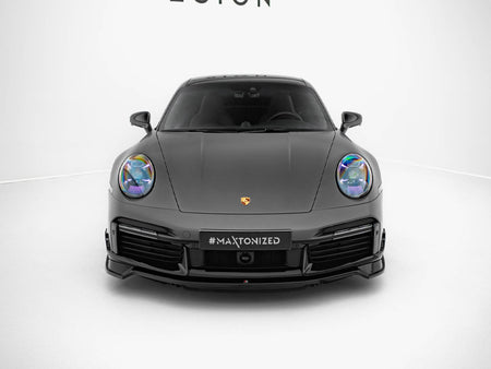 Maxton Design Front Splitter Porsche 911 Turbo S Sport Package 992 - PO-911-992-TURBO-S-SPORT-FD1G - Image 3