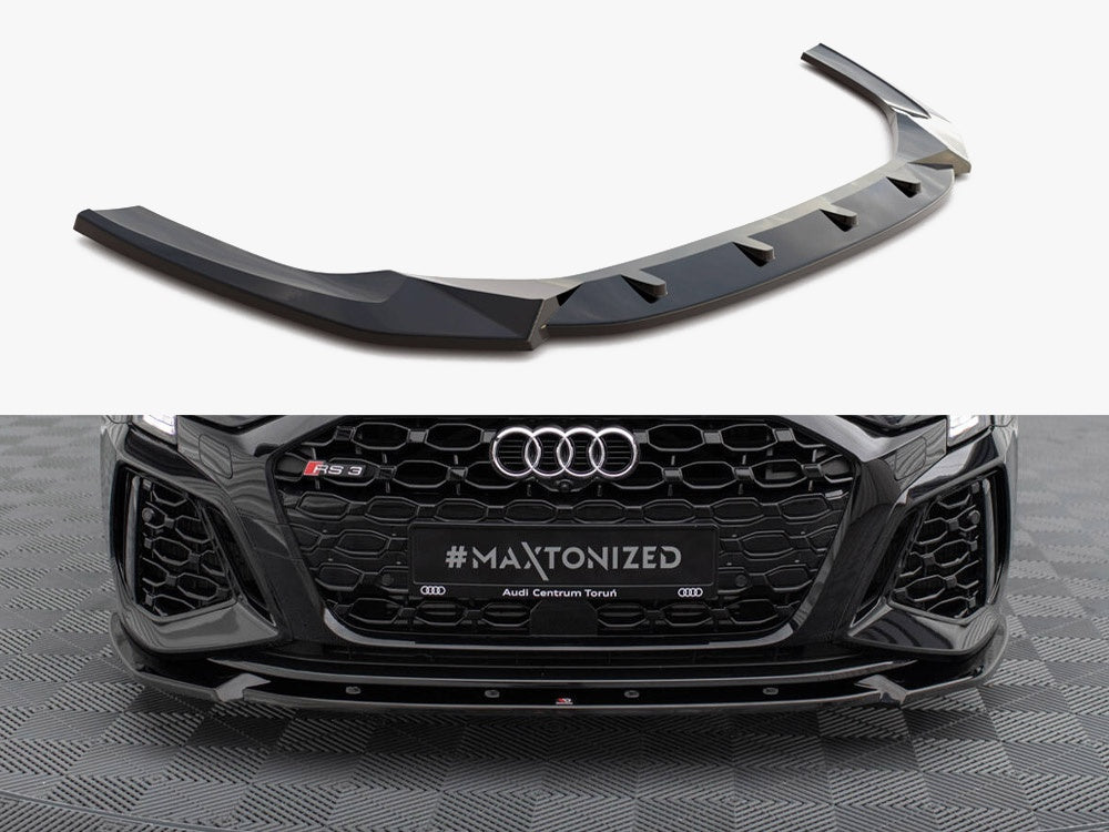 Maxton Design Front Splitter V.1 Audi RS3 Sportback 8Y - AU-RS3-8Y-S-FD1G - Image 1