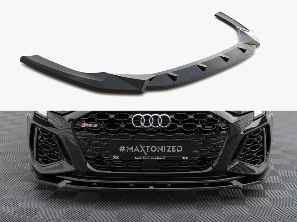 Maxton Design Front Splitter V.1 Audi RS3 Sportback 8Y - AU-RS3-8Y-S-FD1G - Image 1