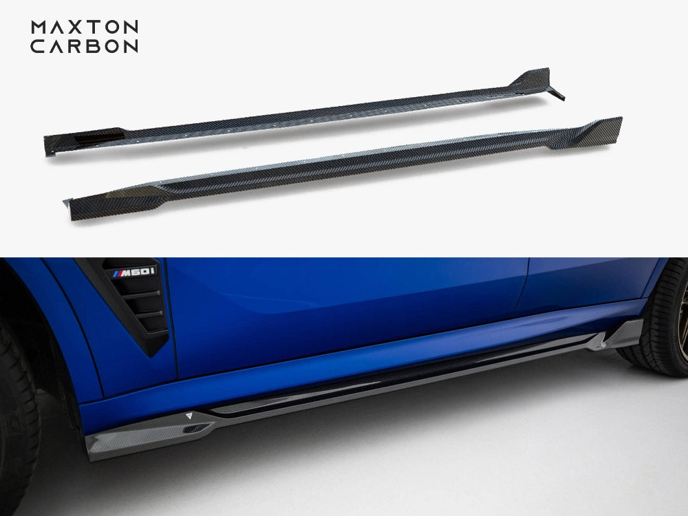 Maxton Design Prepreg Carbon Fiber Side Skirts BMW X5 M-Pack G05 Facelift - CF-BM-X5M-F95F-SD1-245-P - Image 1