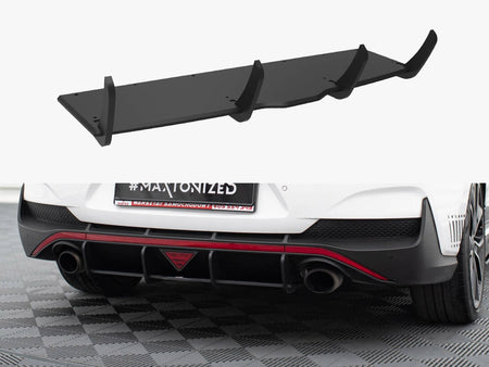 Maxton Design Street PRO Rear Diffuser Hyundai I30 N Fastback Mk3 - HYI303PFNFBCNC-RS1B - Image 1