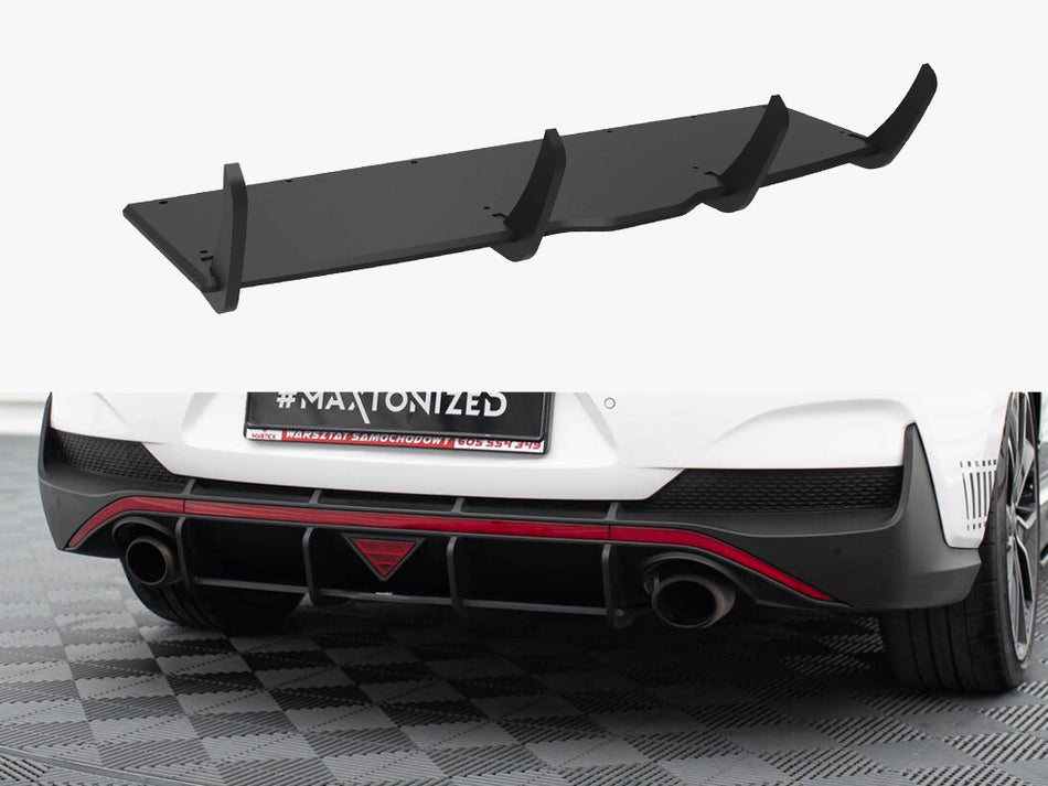 Maxton Design Street PRO Rear Diffuser Hyundai I30 N Fastback Mk3 - HYI303PFNFBCNC-RS1B - Image 1