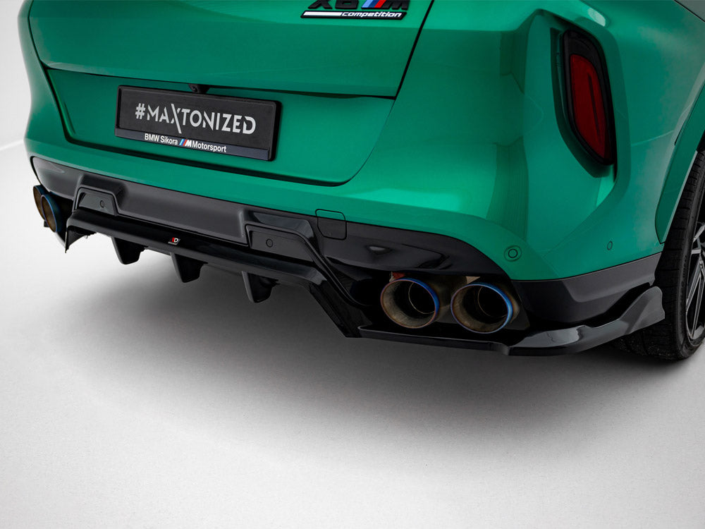 Maxton Design Rear Splitter (Vertical Bars) BMW X6 M F96 Facelift - BM-X6-F96-M-RD1G+RD2G - Image 4