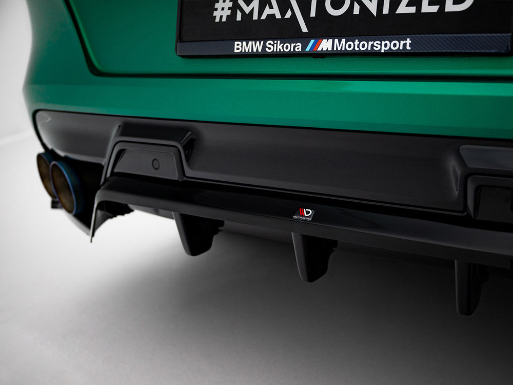 Maxton Design Rear Splitter (Vertical Bars) BMW X6 M F96 Facelift - BM-X6-F96-M-RD1G+RD2G - Image 3