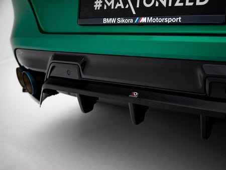 Maxton Design Rear Splitter (Vertical Bars) BMW X6 M F96 Facelift - BM-X6-F96-M-RD1G+RD2G - Image 3