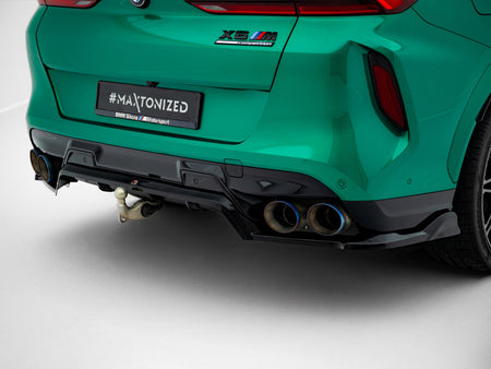 Maxton Design Rear Splitter (Vertical Bars) BMW X6 M F96 Facelift - BM-X6-F96-M-RD1G+RD2G - Image 6