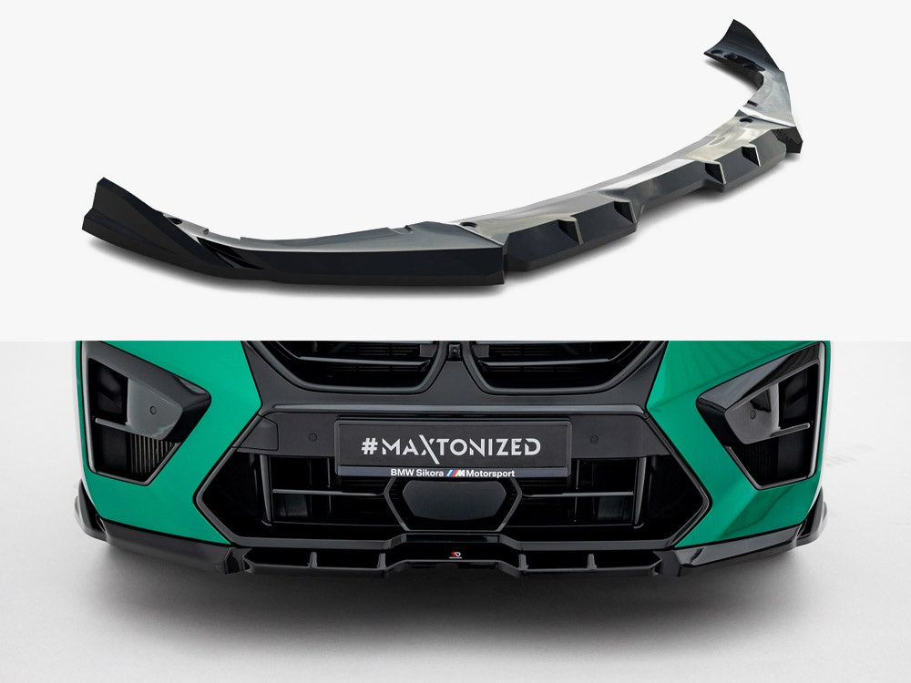 Maxton Design Front Splitter V.1 BMW X6 M F96 Facelift - BM-X6-F96F-M-FD1G - Image 1
