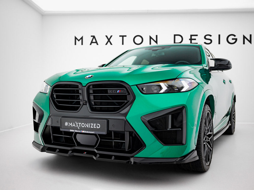 Maxton Design Front Splitter V.1 BMW X6 M F96 Facelift - BM-X6-F96F-M-FD1G - Image 2