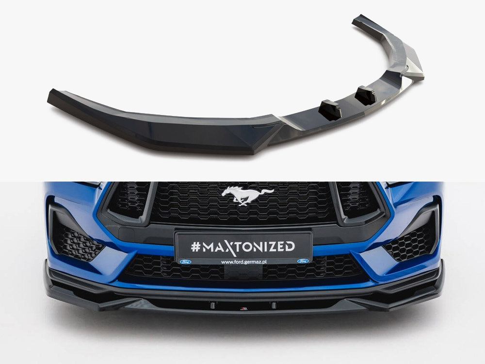 Maxton Design Front Splitter V.2 Ford Mustang GT Mk7 - FO-MU-7-GT-FD2G - Image 1