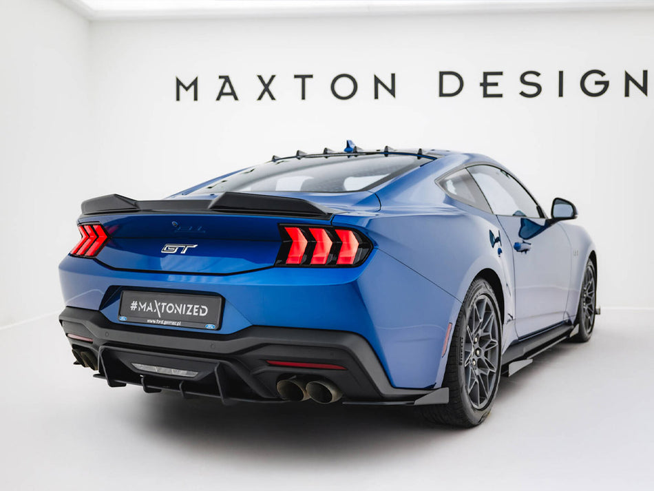 Maxton Design Street Pro Rear Side Splitters + Flaps Ford Mustang GT Mk7 - FOMU7GTCNC-RSD1B+RSF1G - Image 2