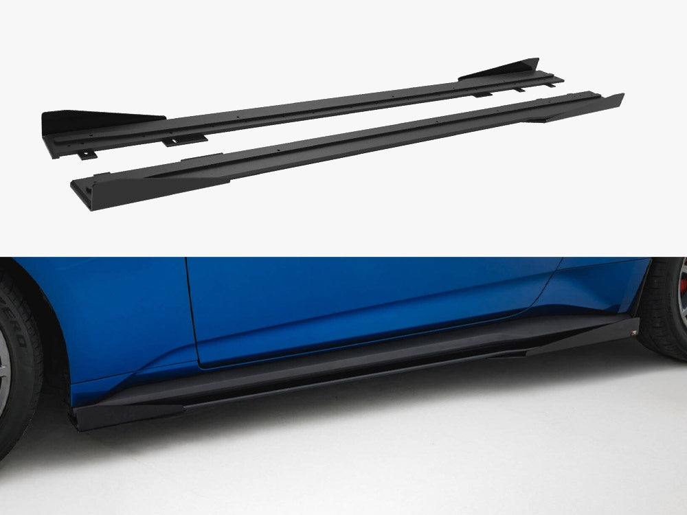 Street PRO Side Skirts Diffusers + Flaps Ford Mustang GT Mk7