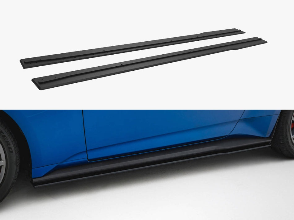Maxton Design Street PRO Side Skirts Diffusers Ford Mustang GT Mk7 - FOMU7GTCNC-SD1B - Image 1