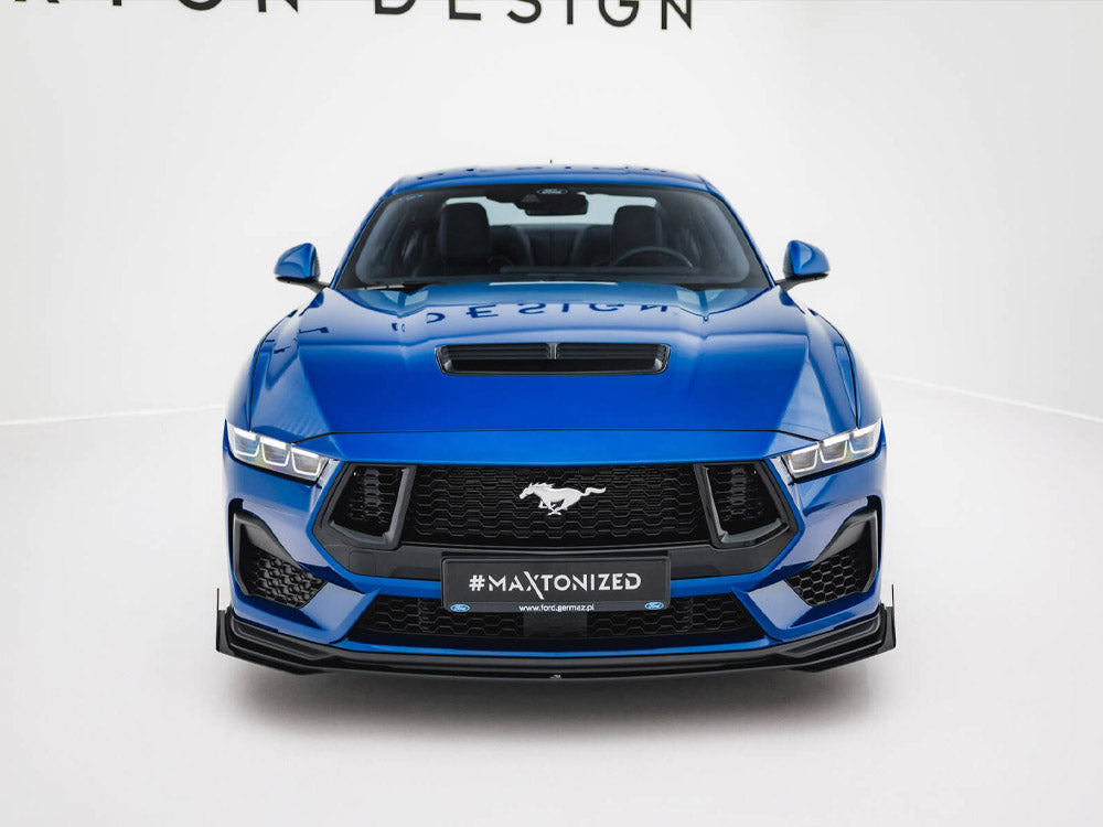 Maxton Design Street PRO Front Splitter V.1 + Flaps Ford Mustang GT Mk7 - FOMU7GTCNC-FD1B+FSF1G - Image 3