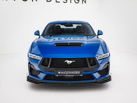 Maxton Design Street PRO Front Splitter V.1 + Flaps Ford Mustang GT Mk7 - FOMU7GTCNC-FD1B+FSF1G - Image 3