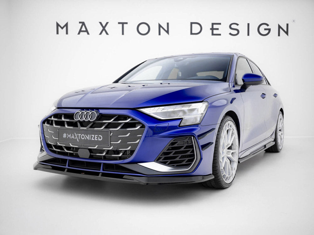 Maxton Design Front Bumper Wings (Canards) Audi A3 S-Line Sedan / S3 Sedan 8Y Facelift - AU-S3-8YF-CAN1 - Image 2