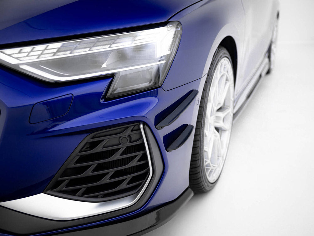 Maxton Design Front Bumper Wings (Canards) Audi A3 S-Line Sedan / S3 Sedan 8Y Facelift - AU-S3-8YF-CAN1 - Image 3