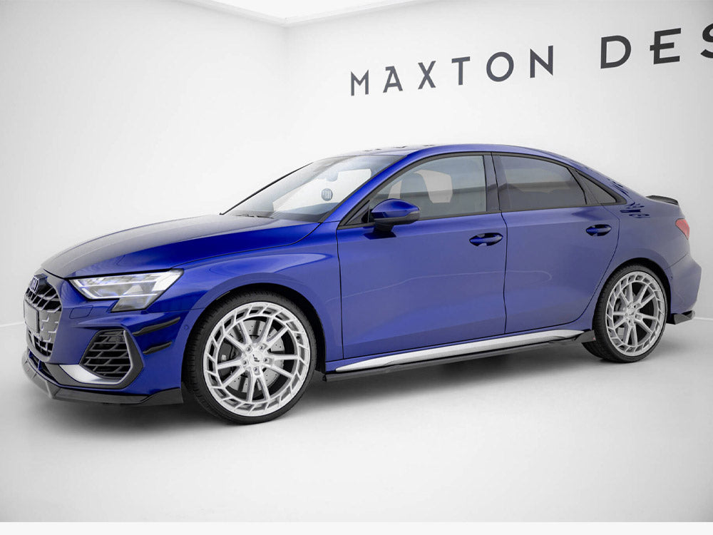 Maxton Design Side Skirts Diffusers V.3 Audi A3 S-Line Sedan / S3 Sedan 8Y Facelift - AU-S3-8YF-S-SD2G - Image 2