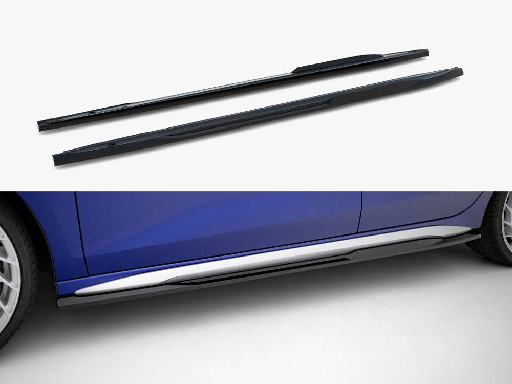 Maxton Design Side Skirts Diffusers V.2 Audi A3 S-Line Sedan / S3 Sedan 8Y Facelift - AU-S3-8YF-S-SD1G - Image 1