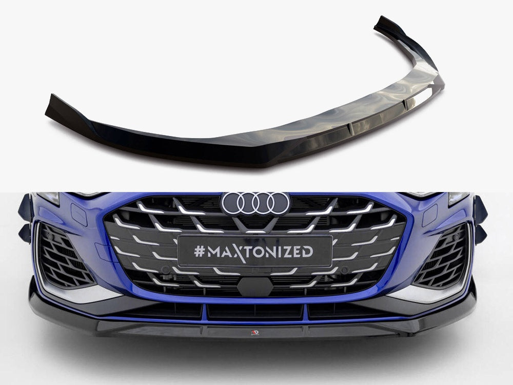 Maxton Design Front Splitter V.3 Audi A3 S-Line Sedan / S3 Sedan 8Y Facelift - AU-S3-8YF-S-FD3G - Image 1