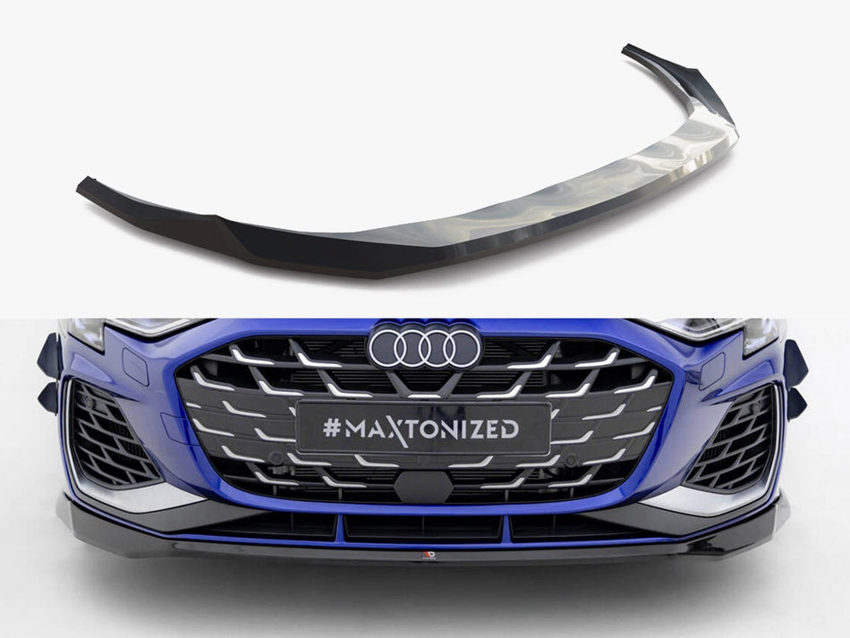Maxton Design Front Splitter V.2 Audi A3 S-Line Sedan / S3 Sedan 8Y Facelift - AU-S3-8YF-S-FD2G - Image 1