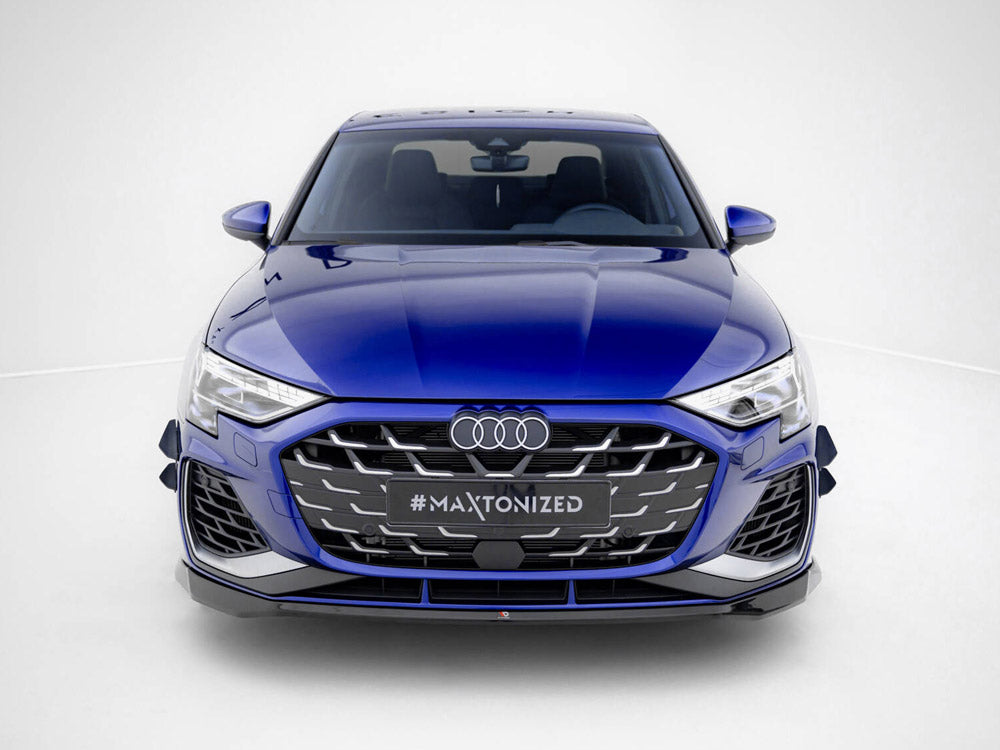 Maxton Design Front Splitter V.2 Audi A3 S-Line Sedan / S3 Sedan 8Y Facelift - AU-S3-8YF-S-FD2G - Image 3