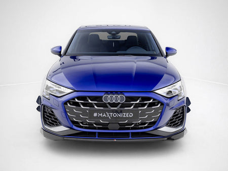 Maxton Design Front Splitter V.2 Audi A3 S-Line Sedan / S3 Sedan 8Y Facelift - AU-S3-8YF-S-FD2G - Image 3