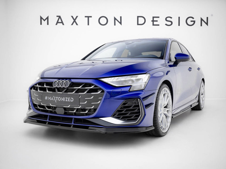 Maxton Design Front Splitter V.1 Audi A3 S-Line Sedan / S3 Sedan 8Y Facelift - AU-S3-8YF-S-FD1G - Image 2
